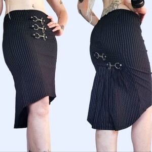 RARE Lip Service Gangsta Pranksta Bondage Skirt L-XL
